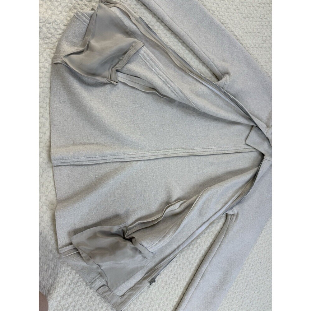 Gianfranco Ferre Sweater Mohair Virgin Wool Blend Full Zip | Cream | Size 40 XS - Picture 11 of 16